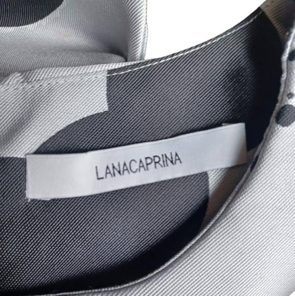 LANACAPRINA Womens Sleeveless Polkadot Aline Tunic Dress Knee Length Size Small - Picture 11 of 11